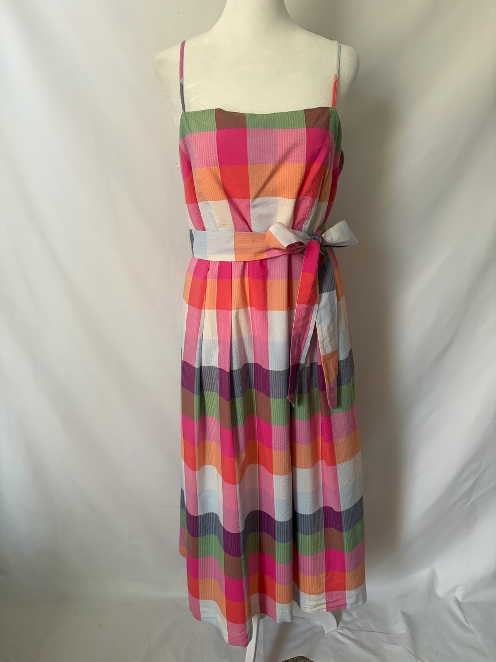 NWT Kate Spade New York x Target Multi-Color Check Plaid Midi Dress size Medium